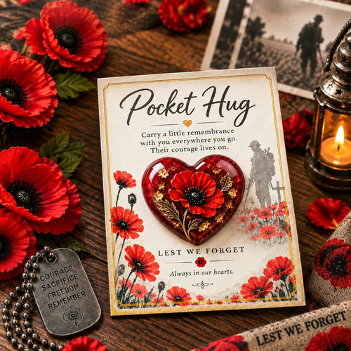🌺 Pocket Hug™ Remembrance - A Little Keepsake of Love, Honor & Memories