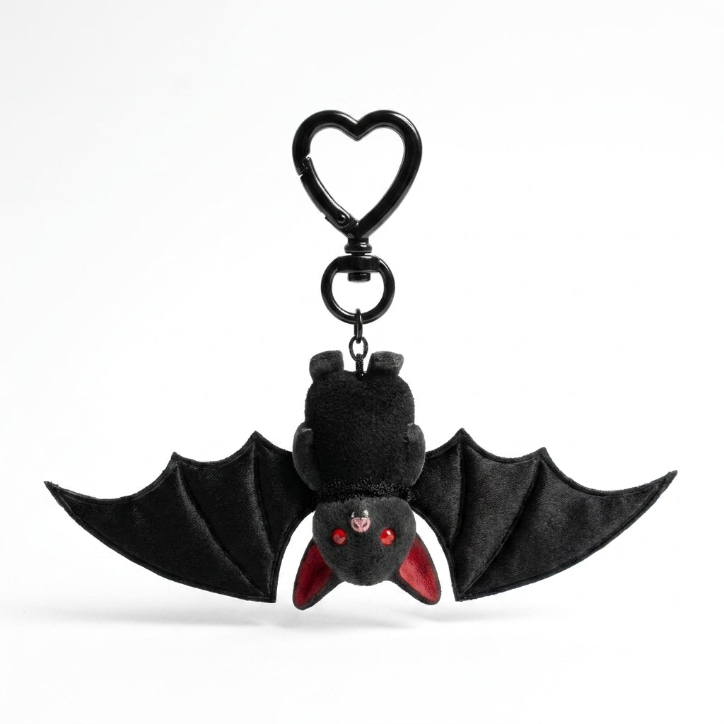 🦇 Cute Black Bat Baby Keychain