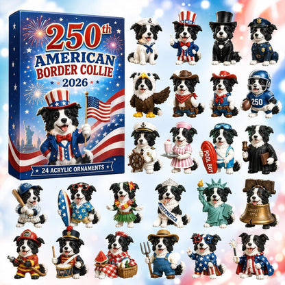 CHRISMAST KICKOFF 48% OFF - 2026 Grassland Running Sheepdog Blind Box - 24-Day Festive Countdown, Acrylic Charms Blind Box - Gift For Dog Lovers