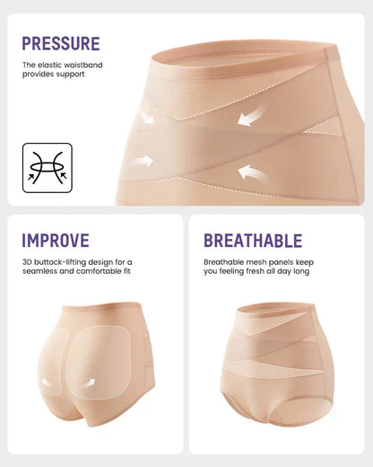 🌸 Last Day Special Price £9.99 ! 🔥Plus-Size High-Waist Cross Tummy Control Panties