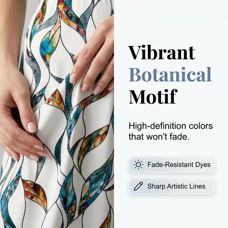 👚  NOW! 🌸 Women's Side-Tie Top & Patterned Pants Set – Flowy, adjustable fit & perfect for summer vacations or resort wear 👖