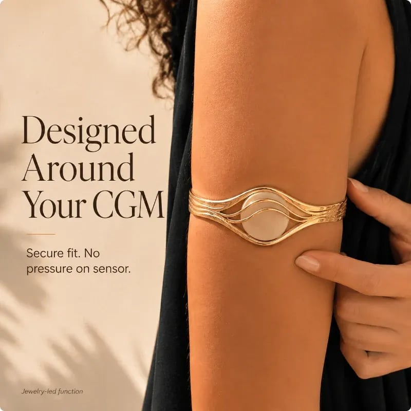 🔥Last Day Only＄12.99🔥Sensor Armband – Adjustable Jewelry‑Style Holder for Compatible Sensors