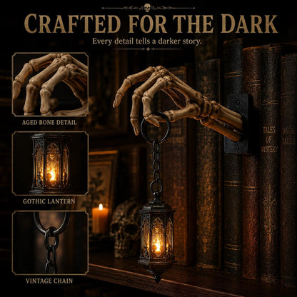 💀Skeleton Hand Lantern Shelf Light