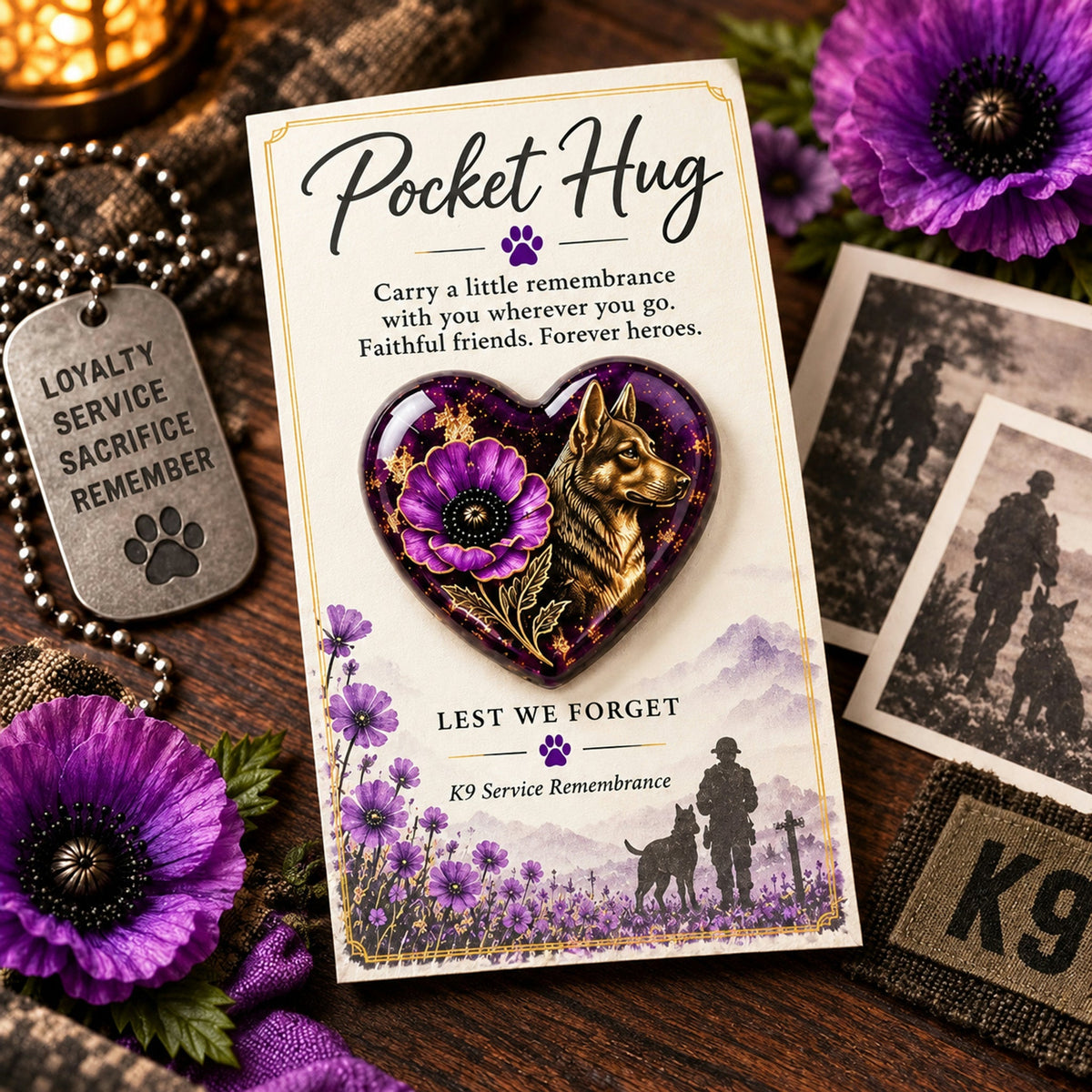 🌺 Pocket Hug™ Remembrance - A Little Keepsake of Love, Honor & Memories