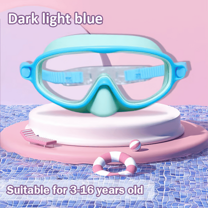 🏊‍♀️Buy 1 Get 1 Free🏊‍♀️-HD children's large frame waterproof and anti-fog swimming goggles