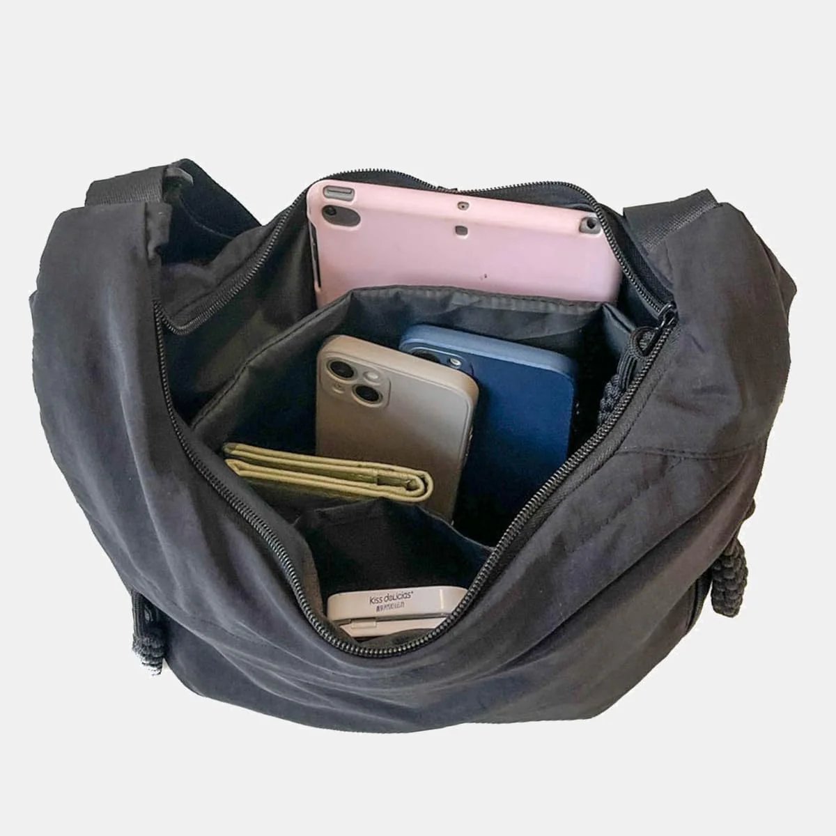 Designer Direct Sales👜Women's Fashion Plain Color Nylon Crossbody Hobo Bag