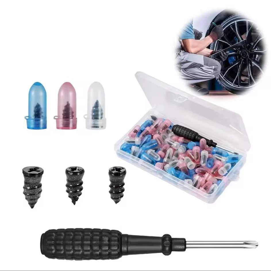 Place an order and receive a gift for one day only🔥🔥Tire Repair Rubber Nails Kit with 2 Sizes