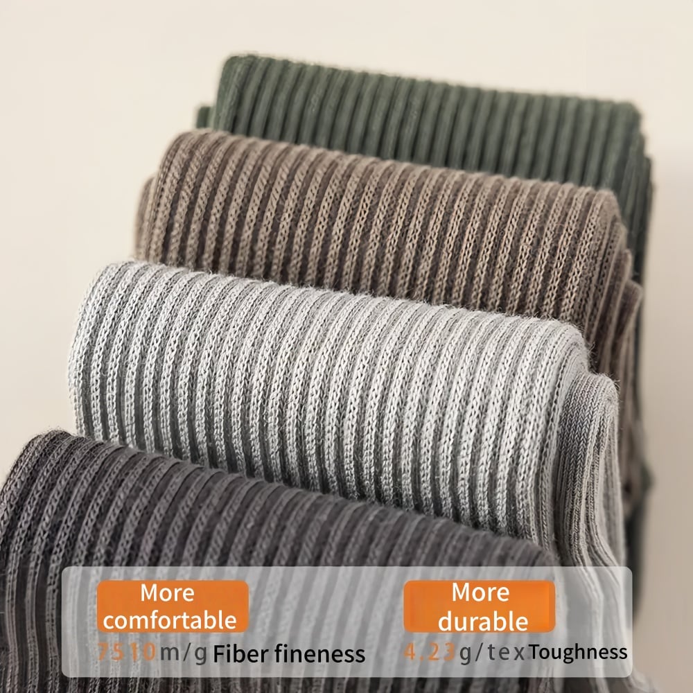 Five‐Toe Cotton Socks — Odor‐Control & Breathable