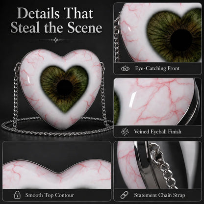 🔥Last Day 49% OFF 🖤👁 Gothic Heart Eye Statement Crossbody Bag