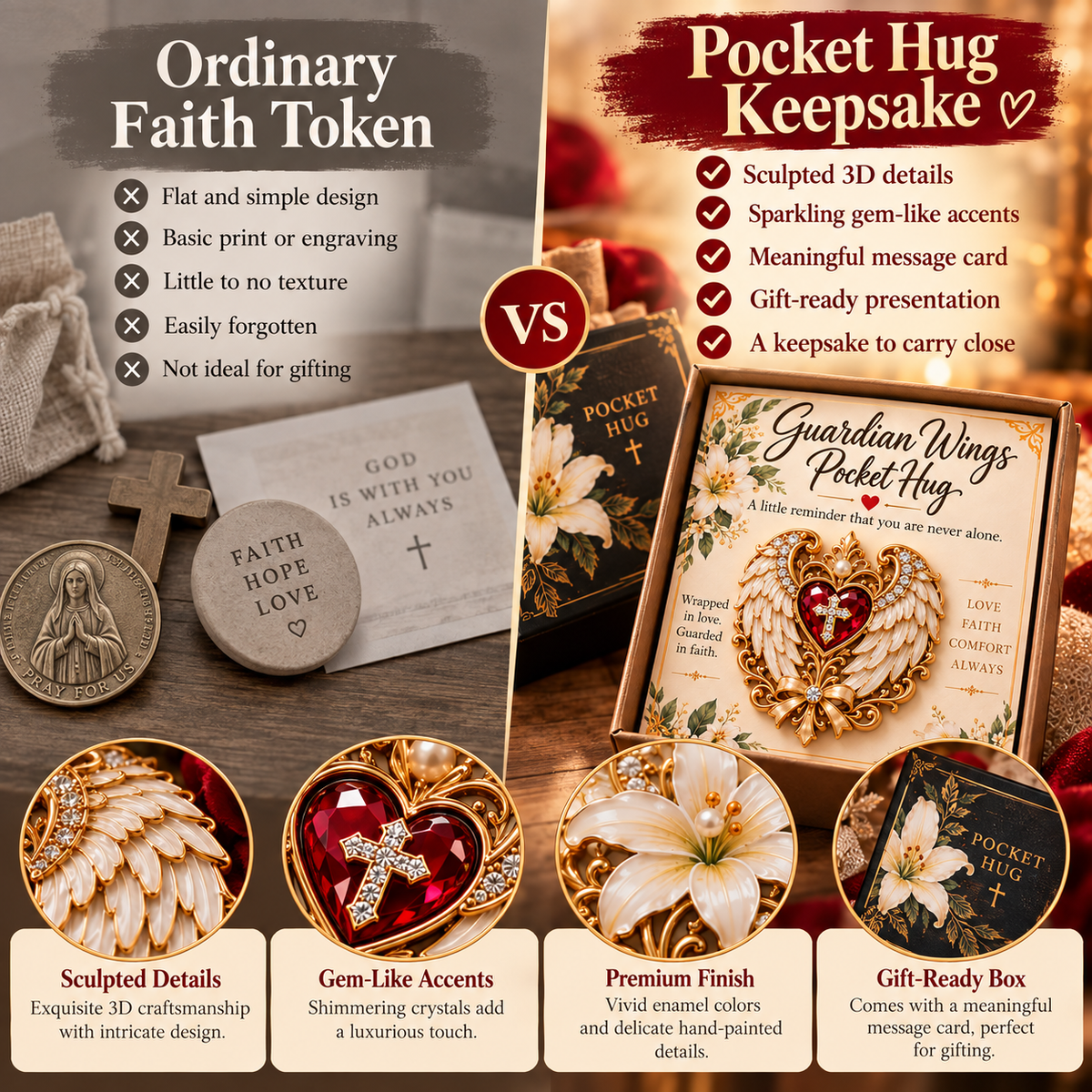 🙏✨ Carry the Faith™ Pocket Hug Collection ✝️❤️