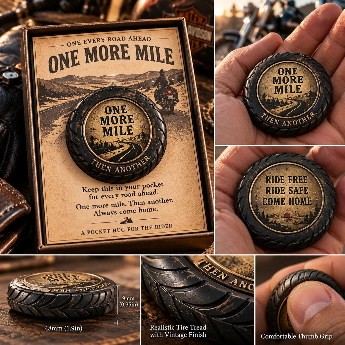 🏍️ 🛞One More Mile™ Pocket Hug for Riders