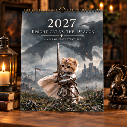 🐱 Cat Knight’s Dragon Quest 2027 Calendar