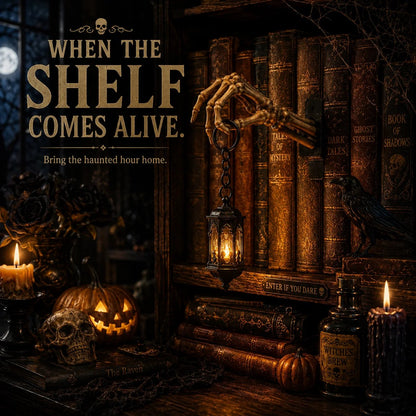 💀Skeleton Hand Lantern Shelf Light