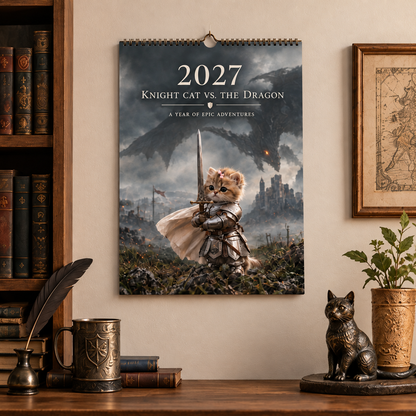 🐱 Cat Knight’s Dragon Quest 2027 Calendar