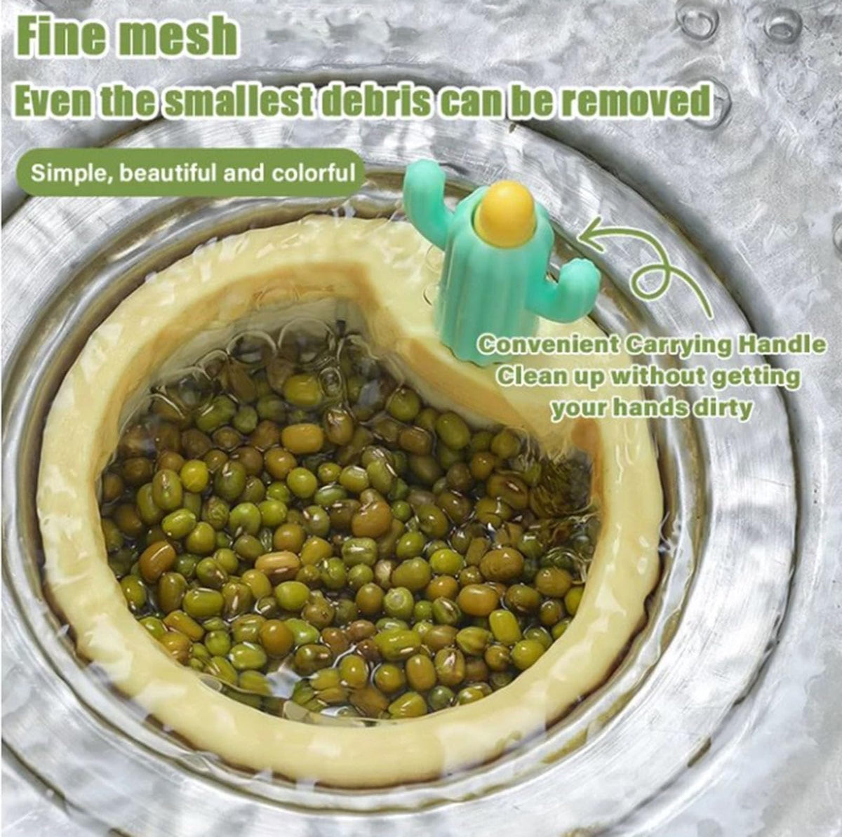 Cactus Kitchen Automatic Dumping Sink Filter🌵