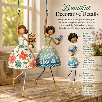 💃🌸 Let Your Space Dance — Whimsical Dancing Lady Hanging Ornament