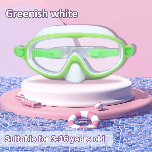 🏊‍♀️Buy 1 Get 1 Free🏊‍♀️-HD children's large frame waterproof and anti-fog swimming goggles
