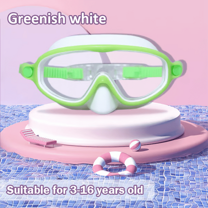 🏊‍♀️Buy 1 Get 1 Free🏊‍♀️-HD children's large frame waterproof and anti-fog swimming goggles