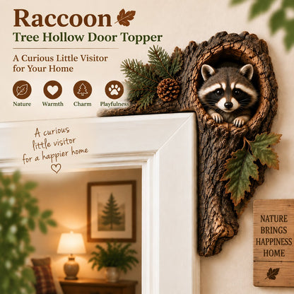 ⏰LAST DAY 49% OFF 🐿️ 3D Chipmunk Tree Hollow Door Topper | Woodland Animal Doorway Decor For Cozy Nature Homes
