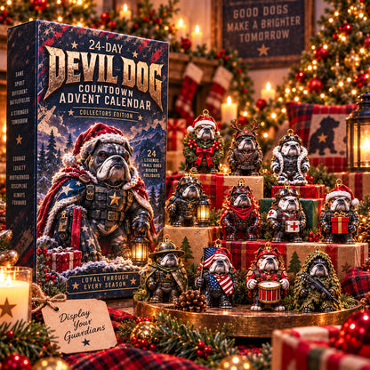 🔥HOT SALE🔥🐾🔥 Devil Dog 24-Day Christmas Countdown Advent Calendar