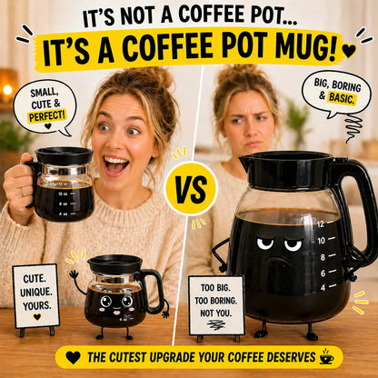 16 Oz Glass Coffee Mug – Coffee Pot Style