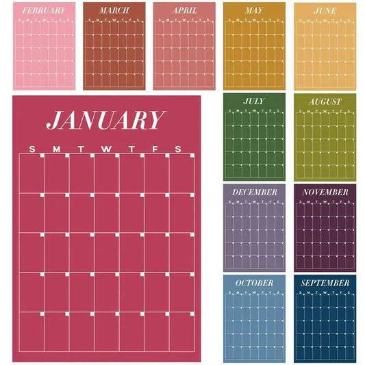 📅 Back to School Large Wall Calendar | The Ultimate Family Wall Calendar & Dry Erase Planner 🏡