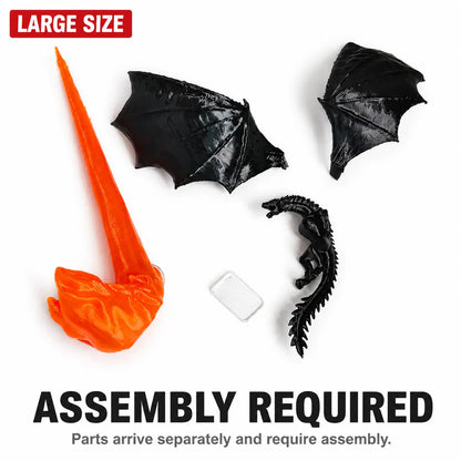 3D-Printed Illuminated Dragon Flame Book Nook – Mystical Fantasy Bookshelf Décor