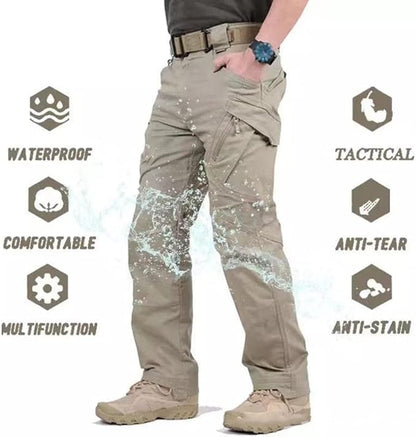 Men’s Tactical Cargo Pants – Ripstop Waterproof Multi-Pocket Combat Trousers