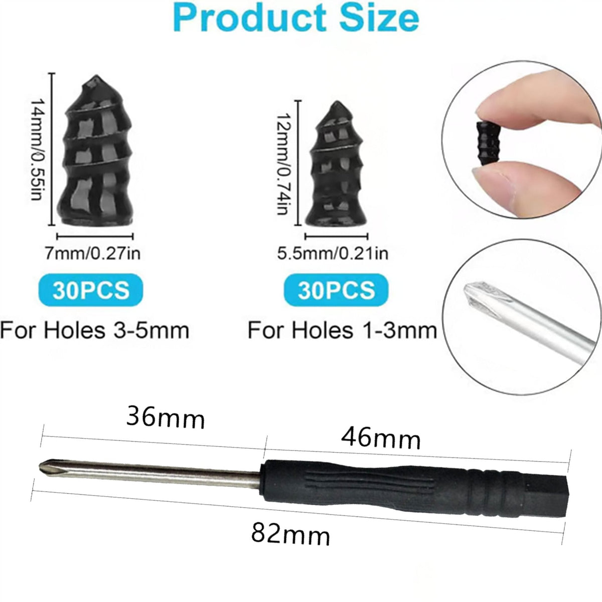 Place an order and receive a gift for one day only🔥🔥Tire Repair Rubber Nails Kit with 2 Sizes