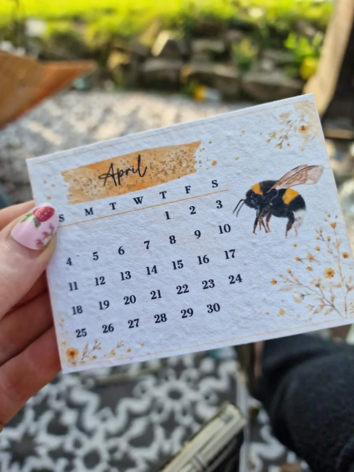 🌱Plantable Wildflower Calendar 2027 – Seed Paper Desk Calendar🌸