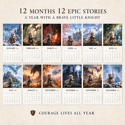 🐱 Cat Knight’s Dragon Quest 2027 Calendar