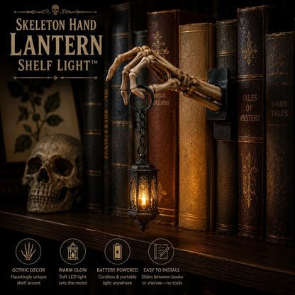 💀Skeleton Hand Lantern Shelf Light