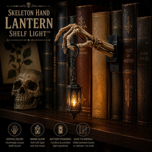 💀Skeleton Hand Lantern Shelf Light