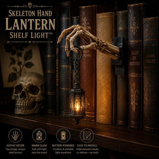 💀Skeleton Hand Lantern Shelf Light