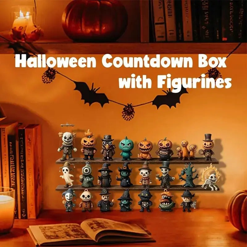 2026 Halloween Countdown Advent Calendar Gift Box - 31 Nights of Fright Blindbags Surprise Set, Scary Doll Collectible Minifigures, Hanging Charms, Mini Decorations, Festive Horror Vibe Gift for Horror Lovers with Daily Halloween Surprise