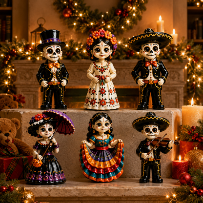 High-quality miniature model✨2026 Day of the Dead Advent Calendar – 24 Days of Mystery Collectible Figurines, Sugar Skull Characters & Festive Holiday Surprises