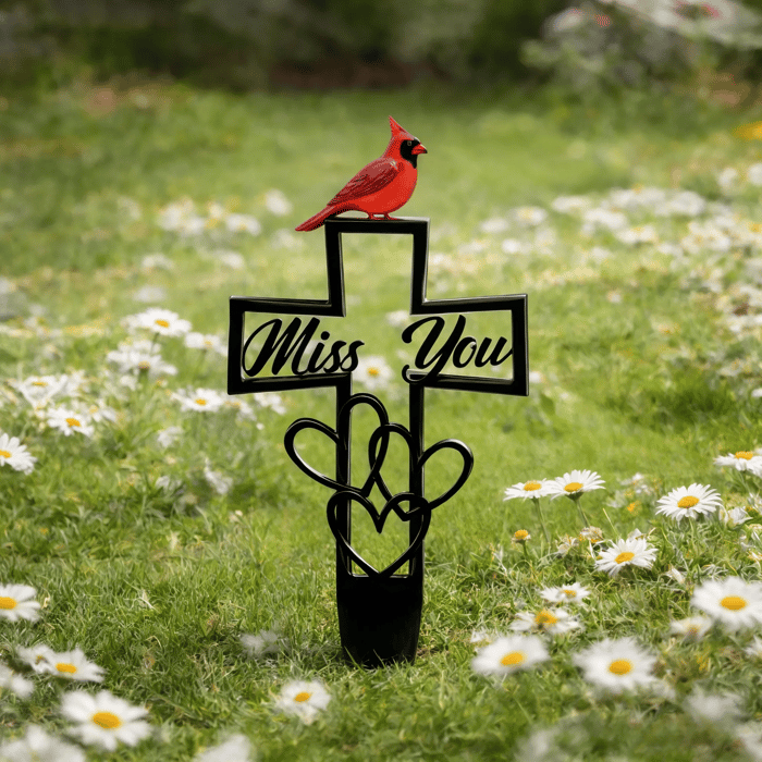 🐦💖Metal Cemetery Memorial Plaque for Remembrance✝️