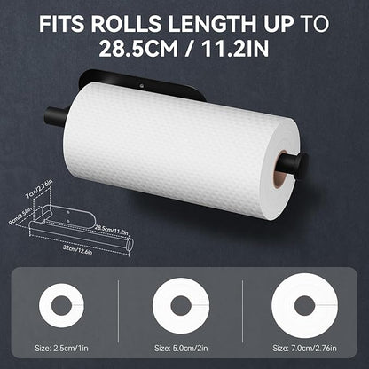 🔥LAST DAY 49% OFF-✨ EasyRoll Paper Towel Holder:No Drill Wall Mount 🧻