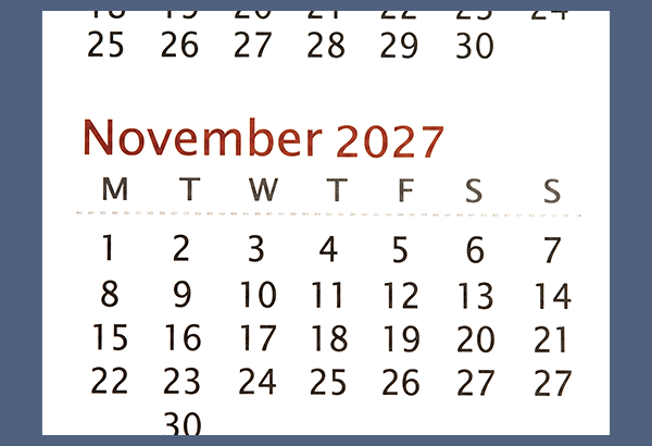 Side Calendar