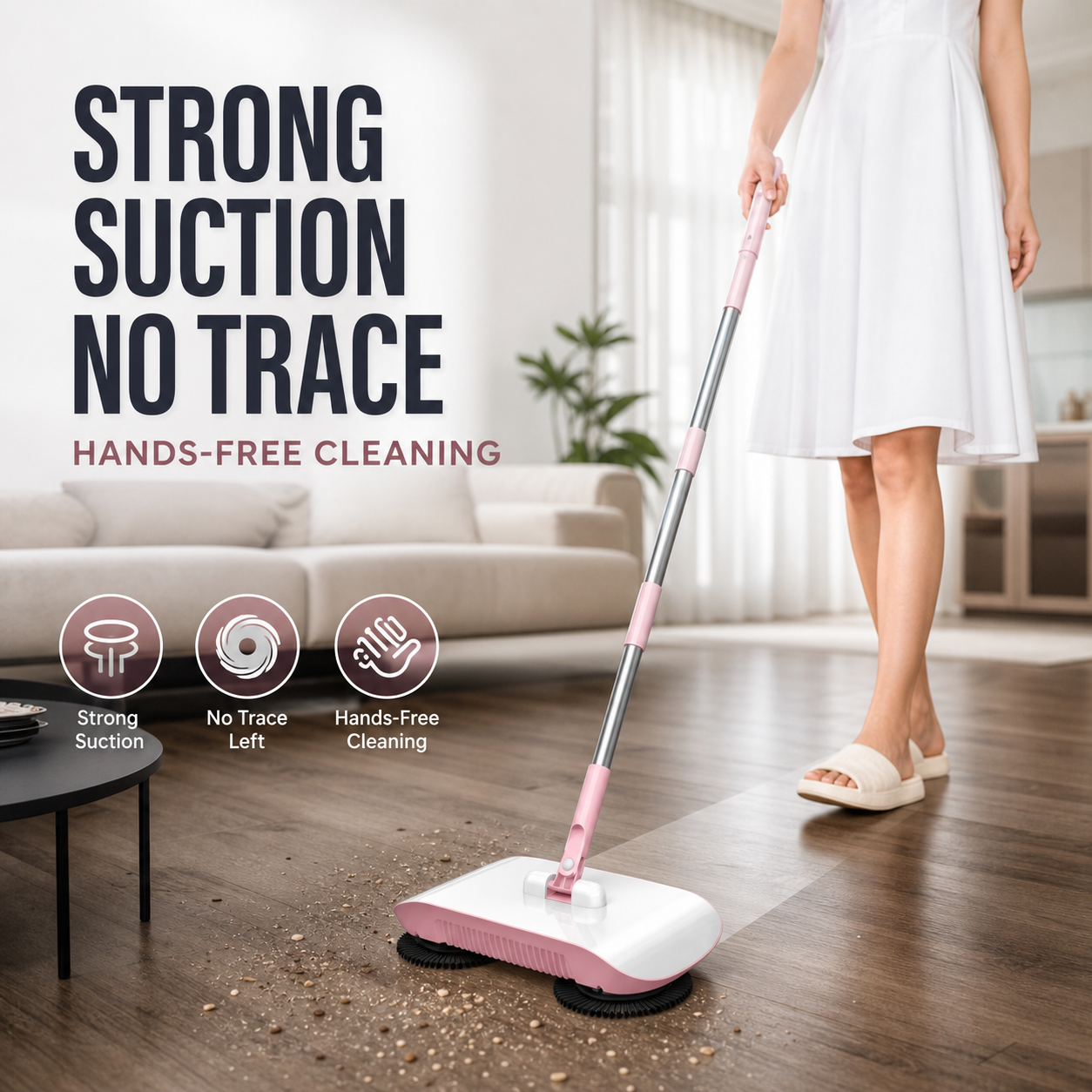Smart Robot Vacuum Cleaner with Mop & Broom