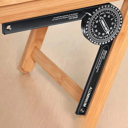 📐 Perfect Mitre Joints Every Time – 7" Aluminium Angle Finder for Mitre Saws. No More Guesswork. UK Stock