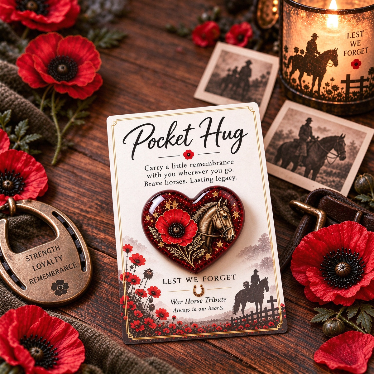 🌺 Pocket Hug™ Remembrance - A Little Keepsake of Love, Honor & Memories