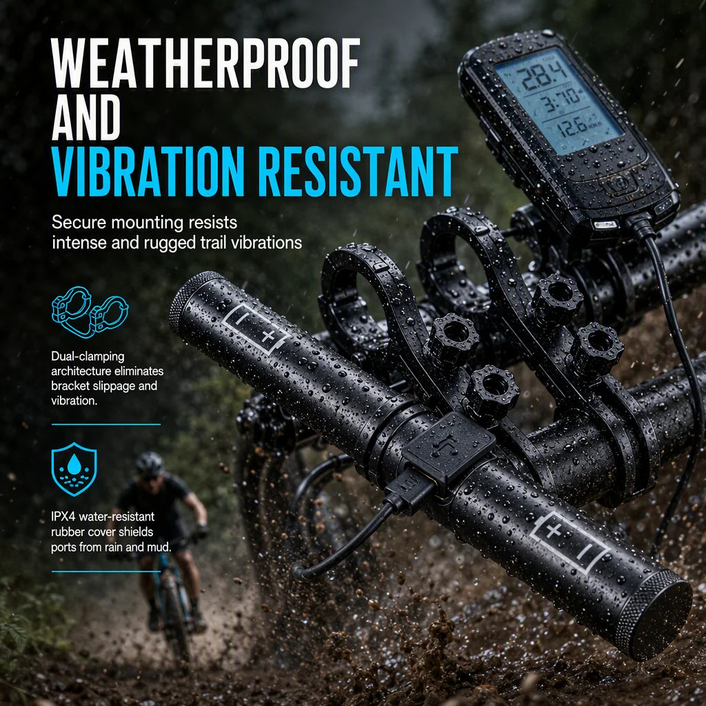 📢📢50% OFF !! ⏰ Bike Handlebar Extender – USB Power, Waterproof & Dual Mount – More Space, Cleaner Cockpit 🛡️
