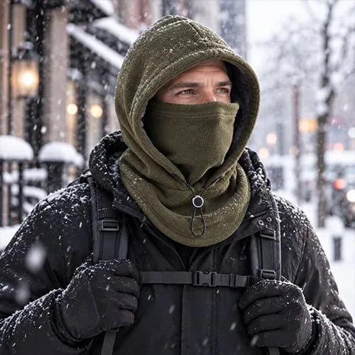 Fleece  Integrated Hat