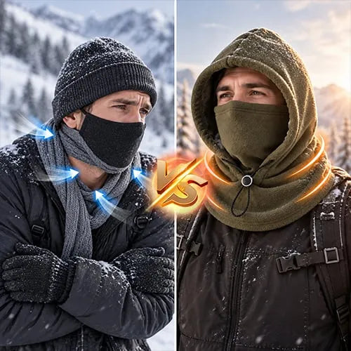 Fleece  Integrated Hat