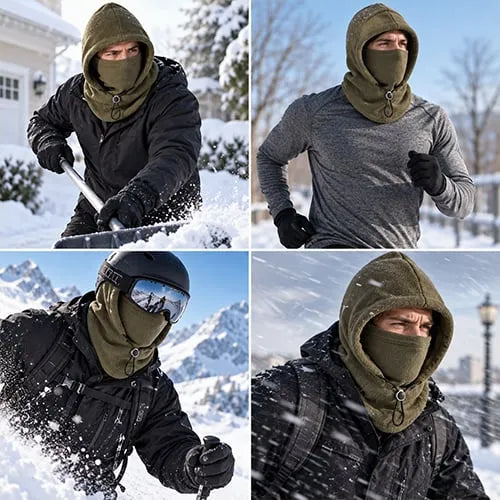 Fleece  Integrated Hat