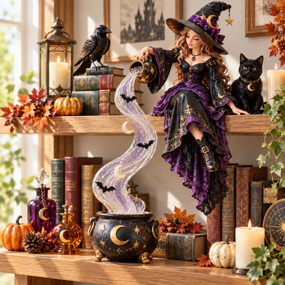 ✨Last Day 49% OFF✨ Halloween Magic Cascade Shelf Light Collection™ – Enchanted Bookcase Decor