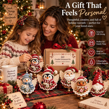 🎄 DIY kit for a crocheted Christmas angel ornament – Make it yourself, hang it up, and cherish it✨