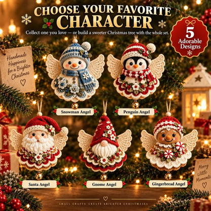 🎄 DIY kit for a crocheted Christmas angel ornament – Make it yourself, hang it up, and cherish it✨