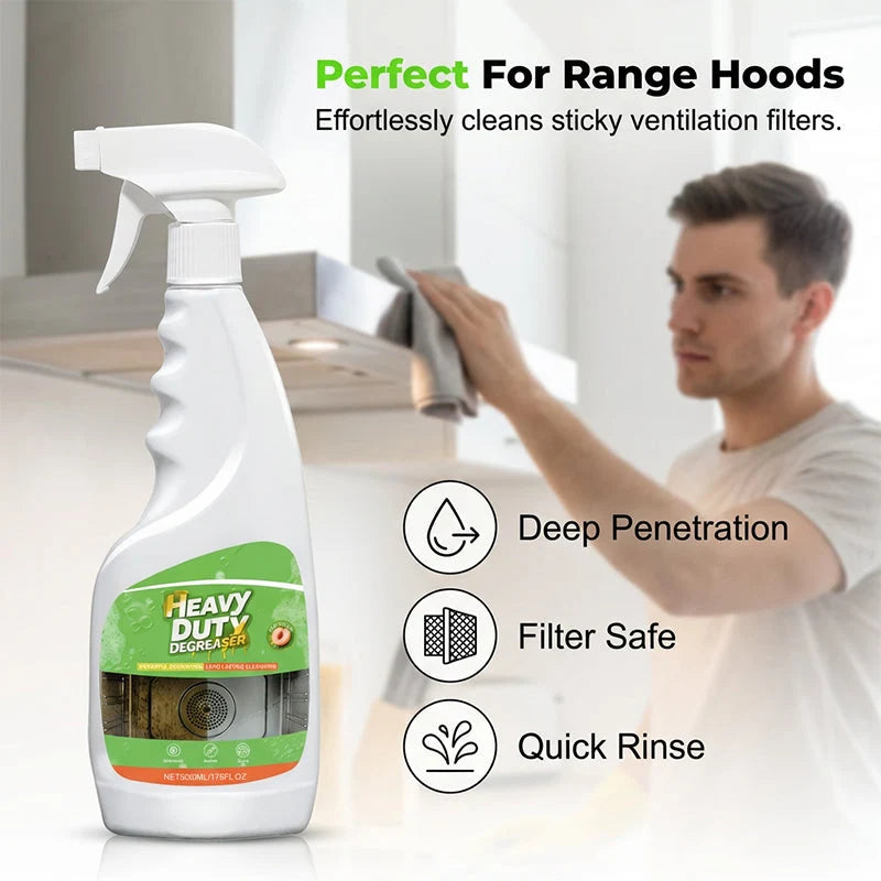 🥳HOT SALE🥳💞49K+ SOLD! Degreaser Spray – Melts grease fast, peach scent & versatile. Sparkling kitchen – grab yours! ✅
